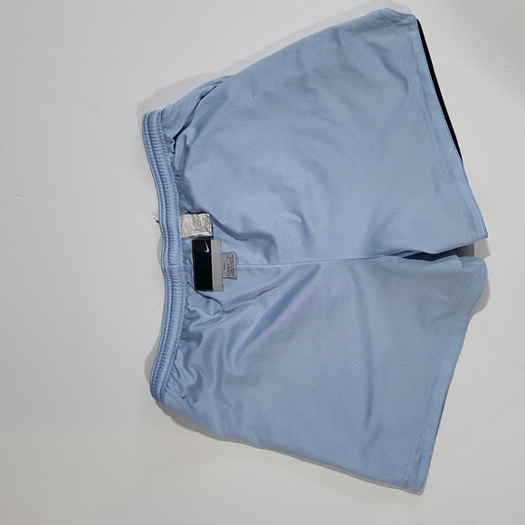 NIKE Dark & Light Full Coverage Blue Reversible Mesh Shorts w/ Drawstring Waist - Picture 9 of 14